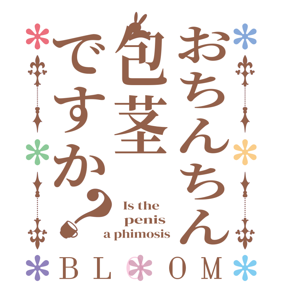 おちんちん包茎ですか？BLOOM   Is the      penis  a phimosis