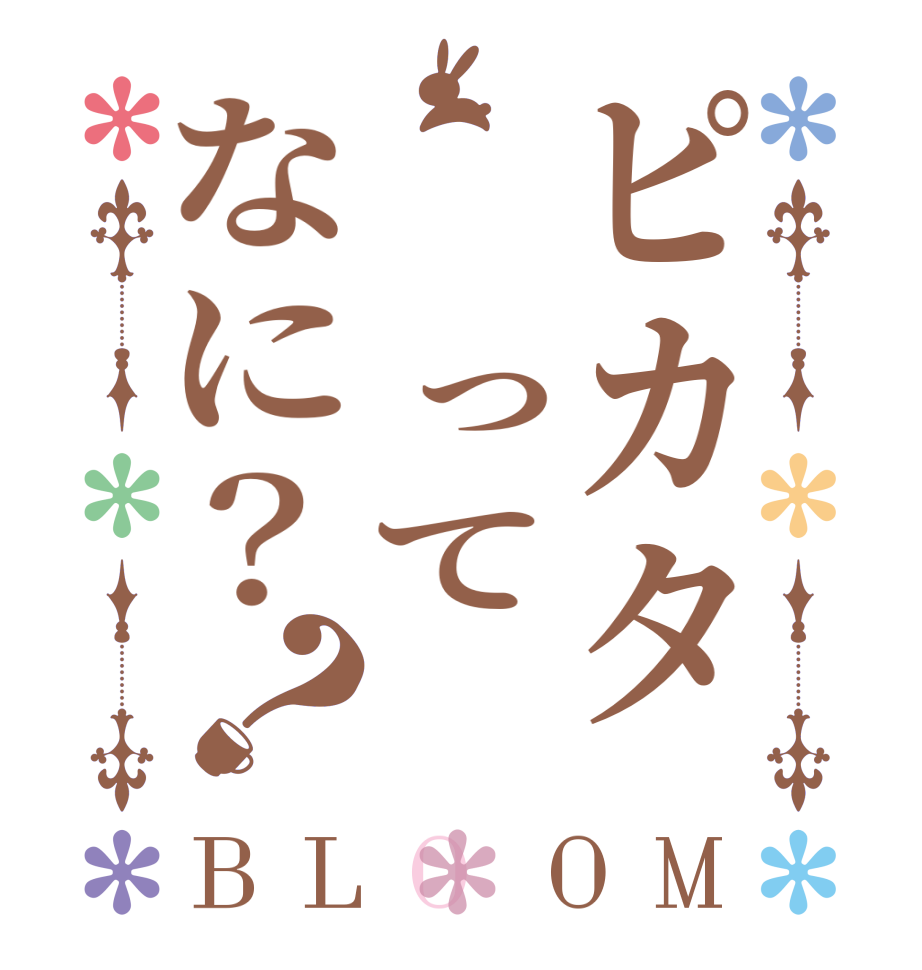 ピカタ　　ってなに？？BLOOM     