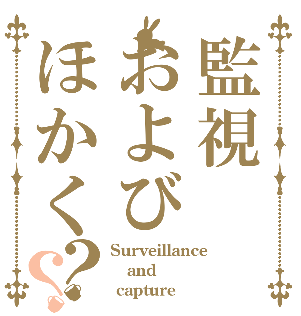 監視およびほかく？？ Surveillance and  capture