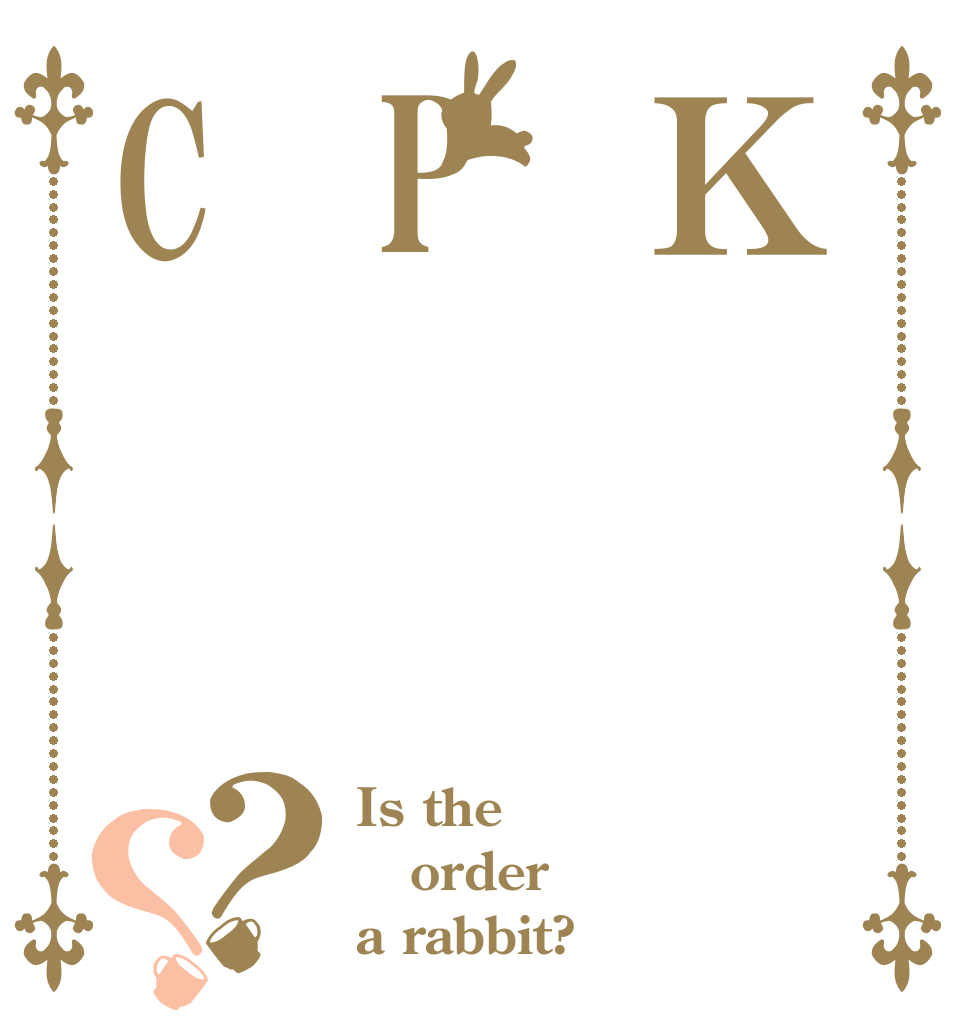 ＫPC？？ Is the order a rabbit?