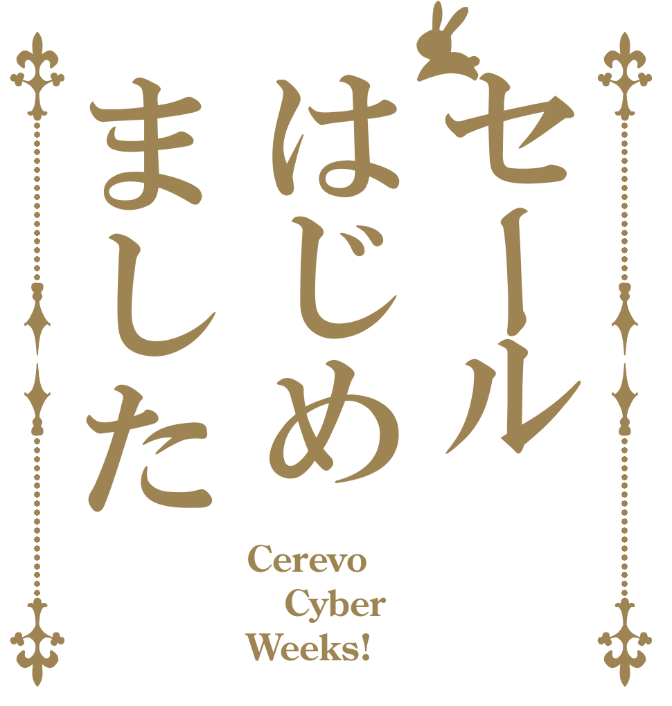 セールはじめました Cerevo Cyber Weeks!