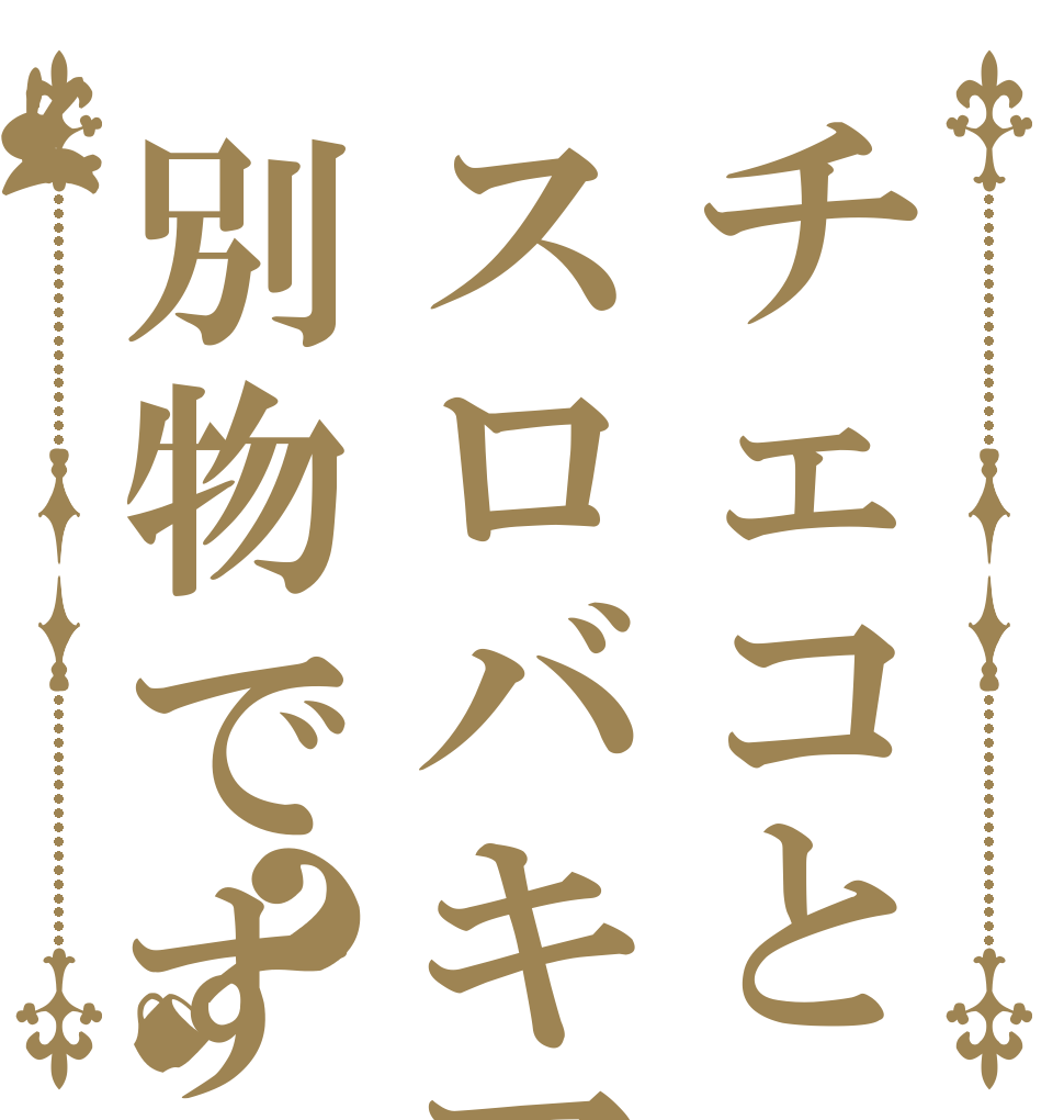 チェコとスロバキアは別物ですか？   