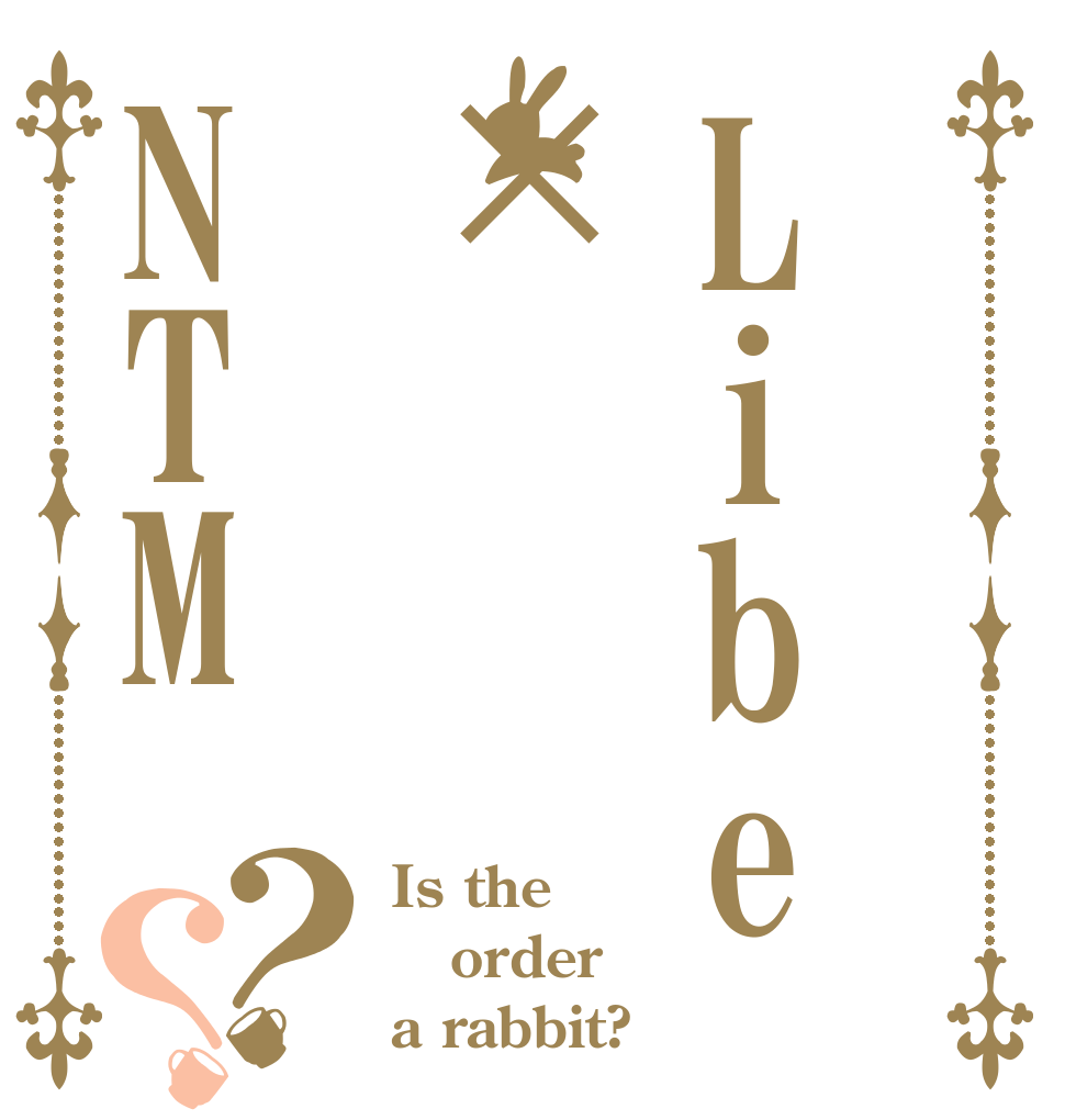 Libe×NTM？？ Is the order a rabbit?