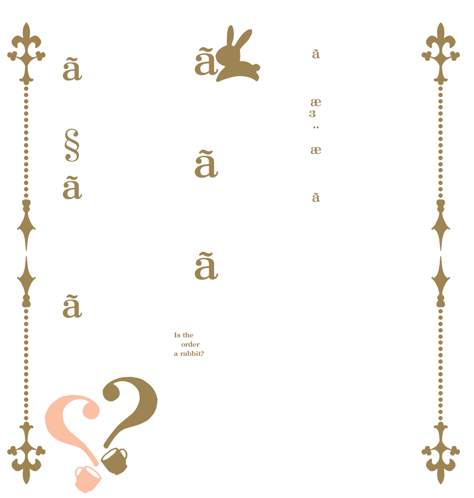 ãæ³¨æããããã§ãã？？ Is the order a rabbit?