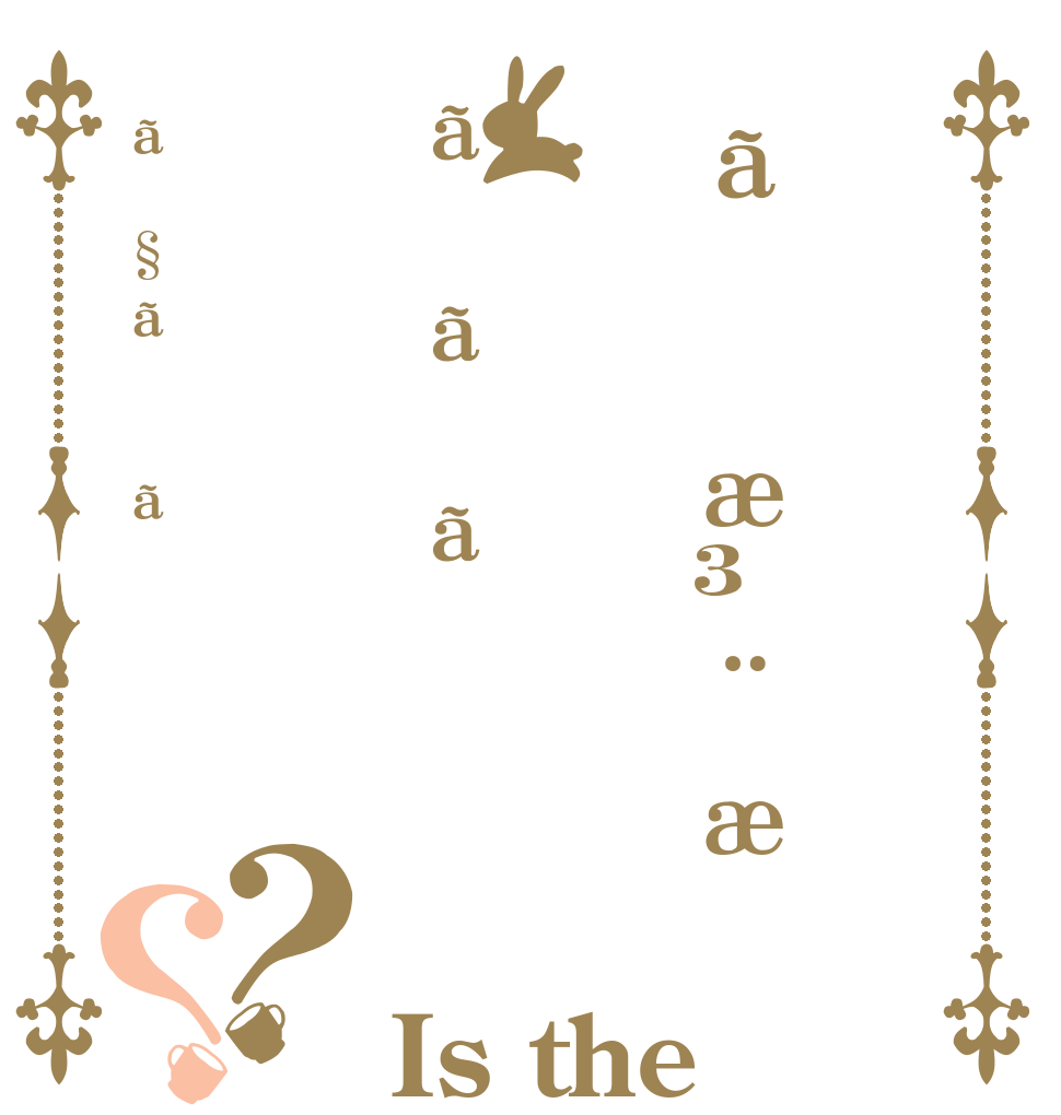 ãæ³¨æããããã§ãã？？ Is the order a rabbit?