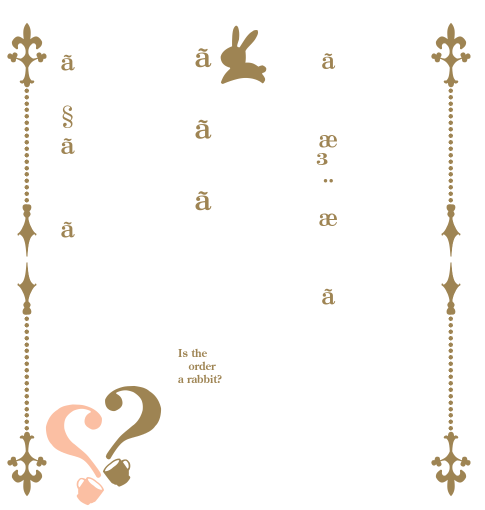 ãæ³¨æããããã§ãã？？ Is the order a rabbit?