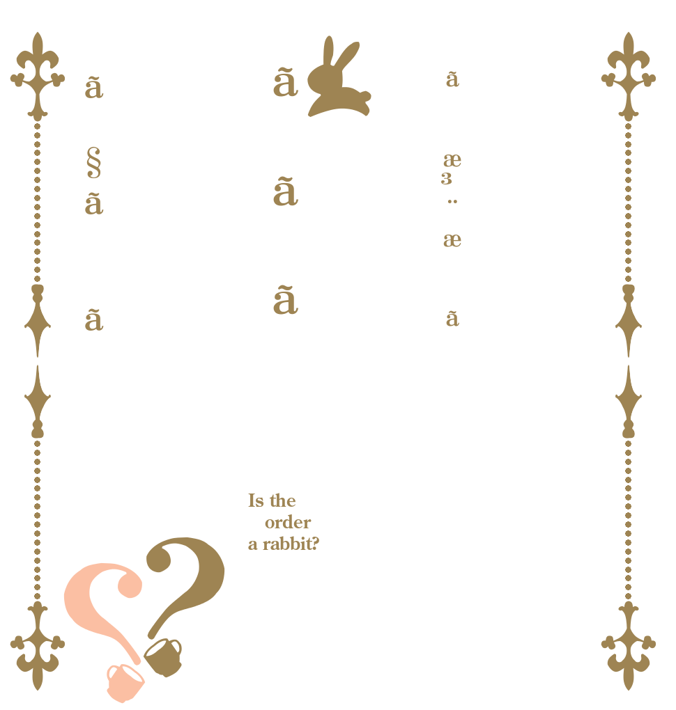 ãæ³¨æããããã§ãã？？ Is the order a rabbit?