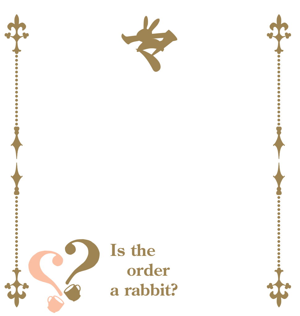 マ？？ Is the order a rabbit?
