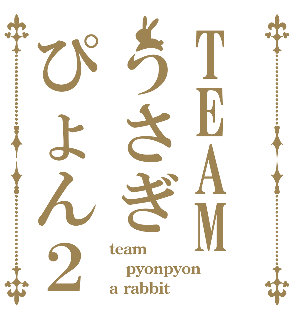 TEAMうさぎぴょん２ team pyonpyon a rabbit