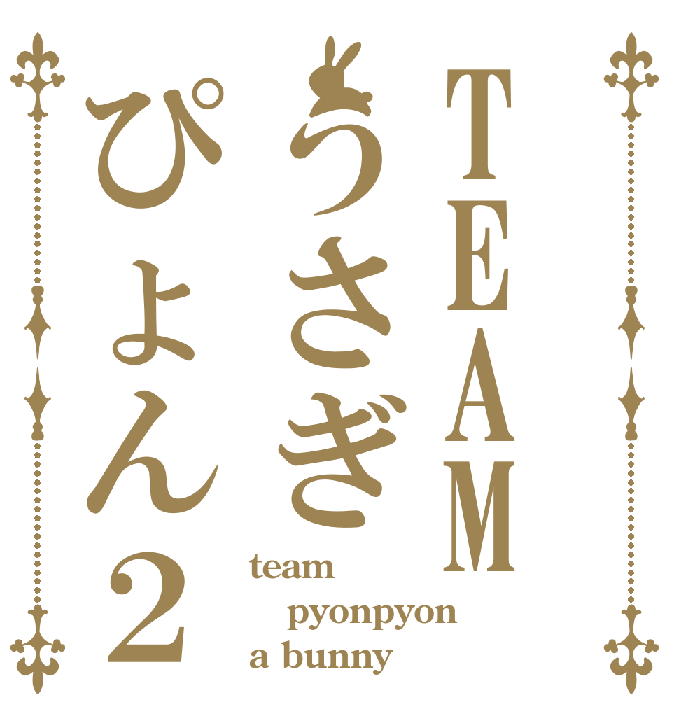 TEAMうさぎぴょん２ team pyonpyon a bunny