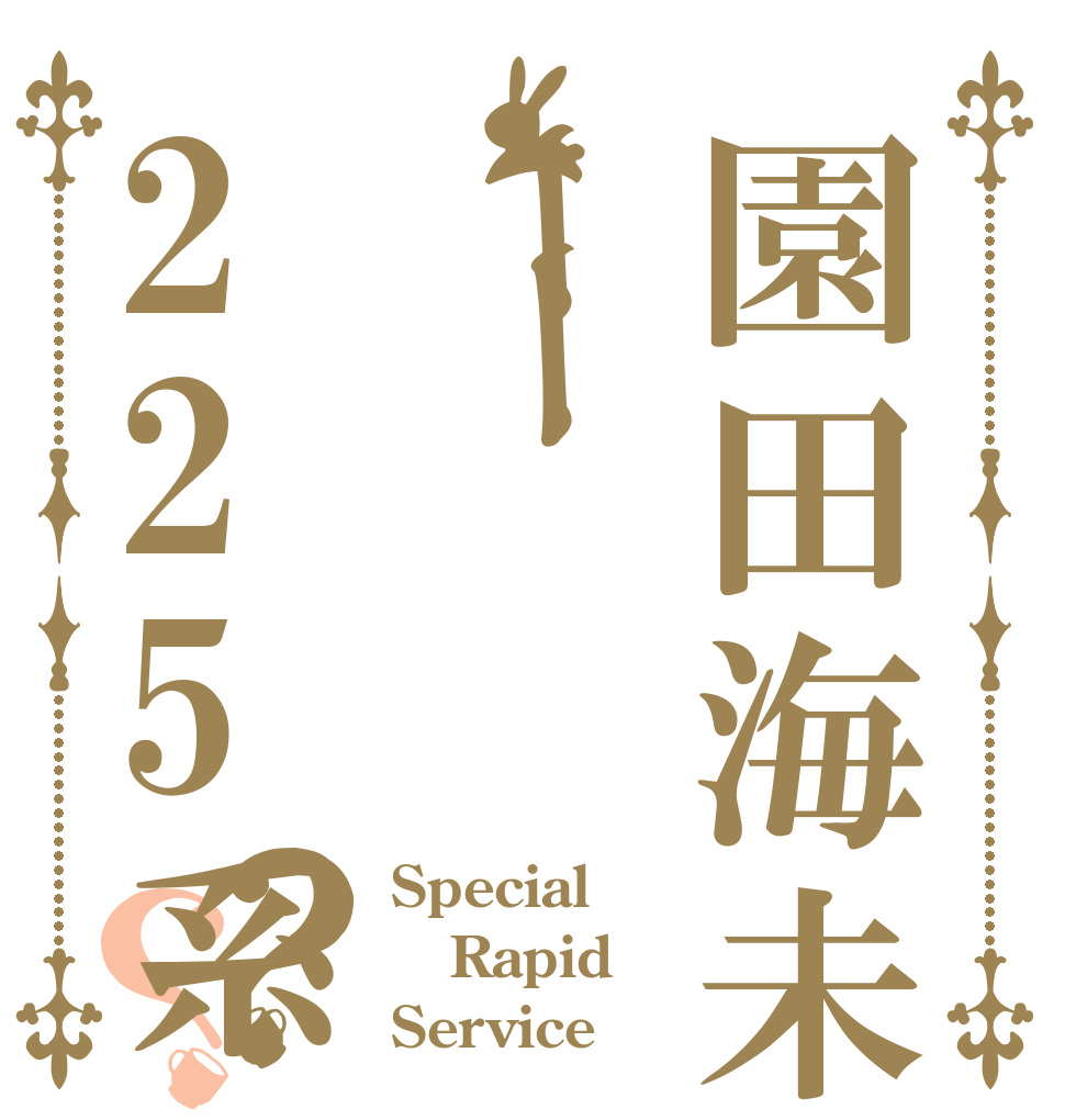 園田海未ーー225系？？ Special Rapid Service