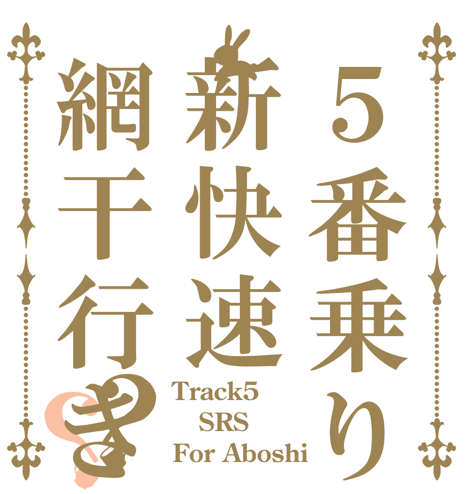 ５番乗り場新快速網干行き？？ Track5 SRS For Aboshi