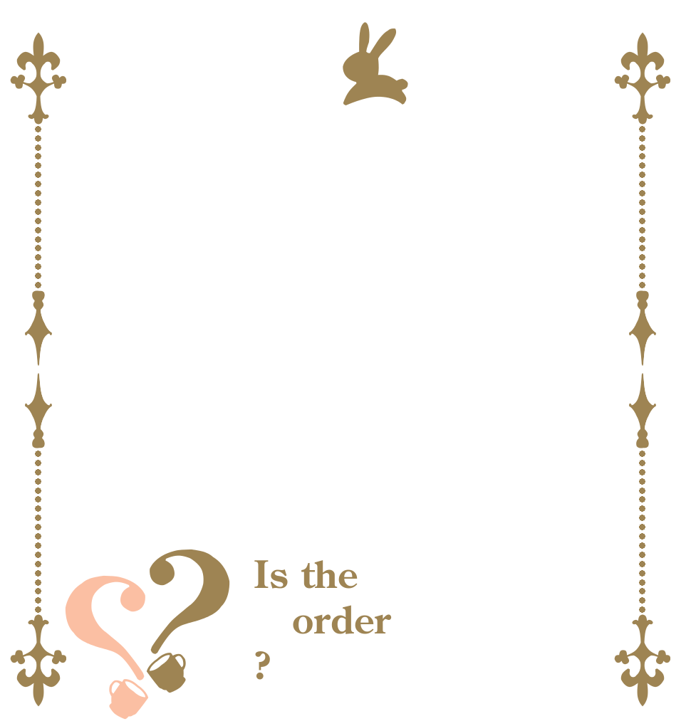 ？？ Is the order ?
