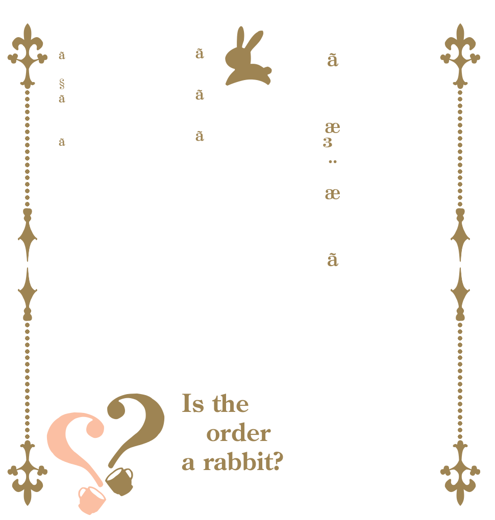 ãæ³¨æããããã§ãã？？ Is the order a rabbit?