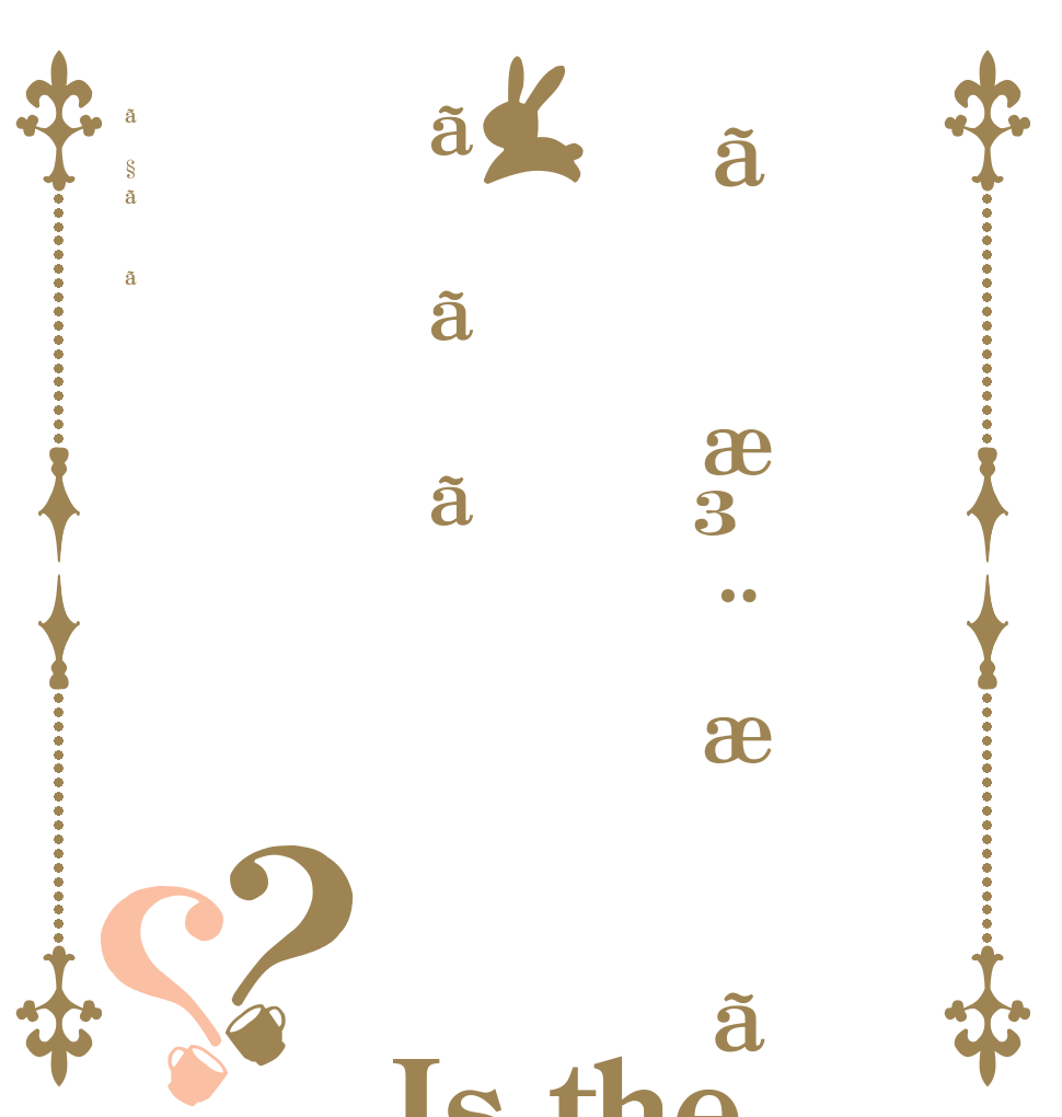 ãæ³¨æããããã§ãã？？ Is the order a rabbit?