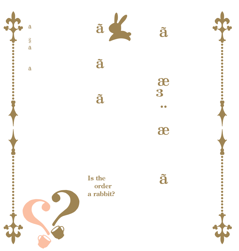 ãæ³¨æããããã§ãã？？ Is the order a rabbit?