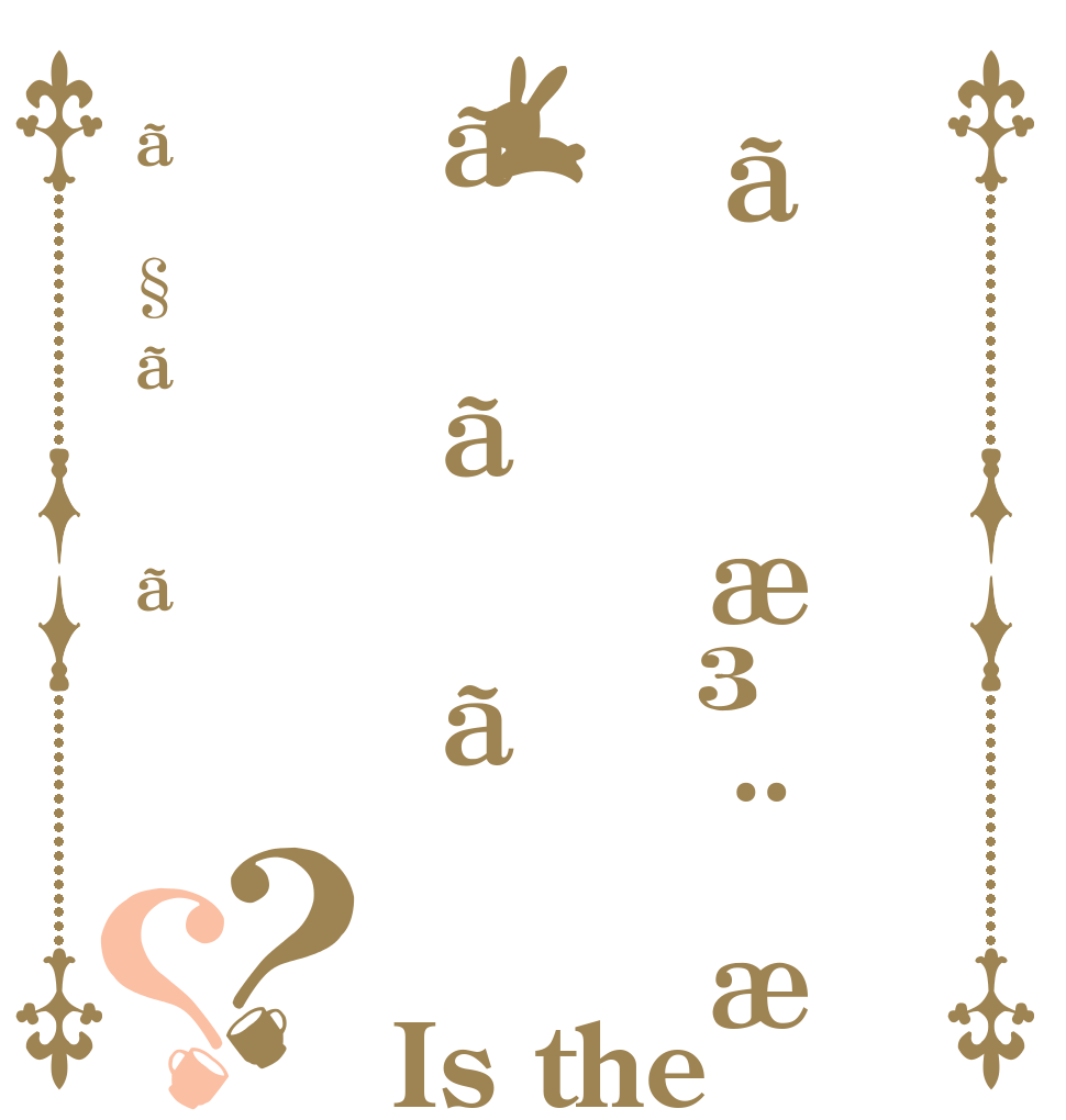 ãæ³¨æããããã§ãã？？ Is the order a rabbit?